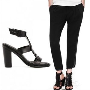 Rag & Bone T strap Block Heel Sandal 38.5